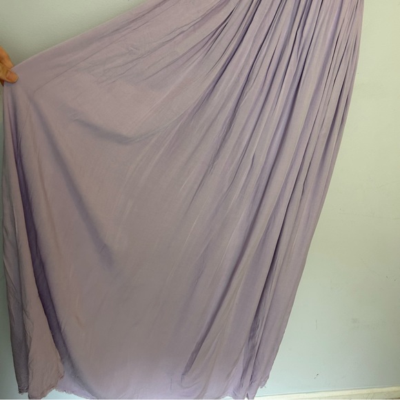 Pink Lily Boho Lavender Purple Crochet Maxi Dress Size Small - Picture 3 of 12